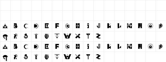 Cell Mate Regular  glyph index