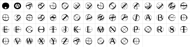 RodauButtons Regular  glyph index