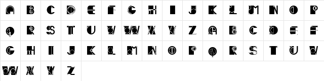 Ivan Filled Regular  glyph index