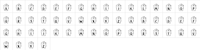 KR Mirror Mirror Regular  glyph index