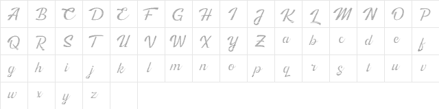 Kingfisher Full Engraved Regular  glyph index