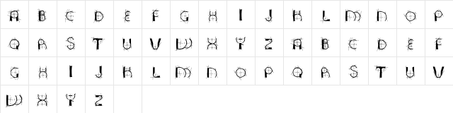 Drunken Normal  glyph index