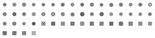 HenmanPictThree Regular  glyph index