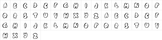 Chubb Regular  glyph index