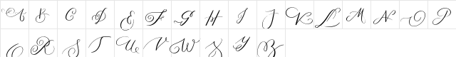 MONOGRAM S Regular  glyph index