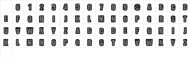 Pop Will Eat Itself Regular  glyph index
