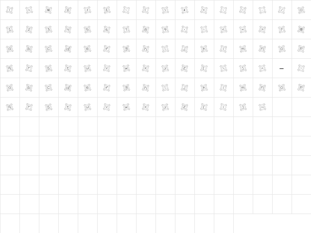 CK Logs Regular  glyph index