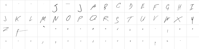 Arty Signature Regular  glyph index