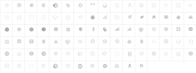 FORM Regular  glyph index