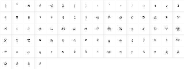 Bio-septic Regular  glyph index