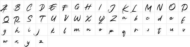Alantis FREE Regular  glyph index