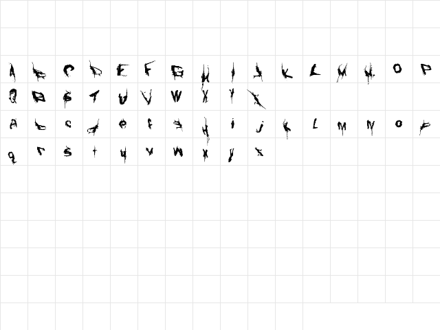 Convalescence Regular  glyph index