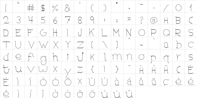 Boros Rounded Regular  glyph index