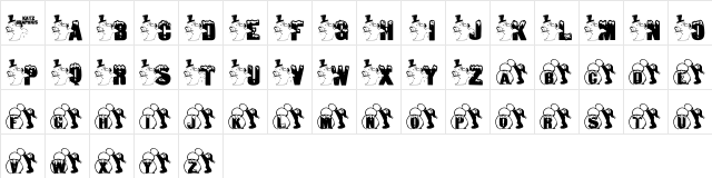 KG SNOWMAN2 Regular  glyph index