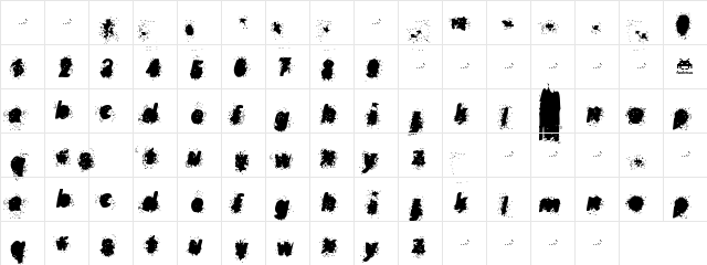 gravill illegable  glyph index