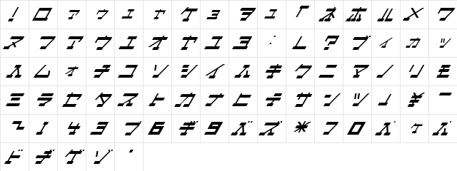 I2Ar&#56934icialSa&#56684li Regular  glyph index