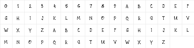 PAGEONE Regular  glyph index