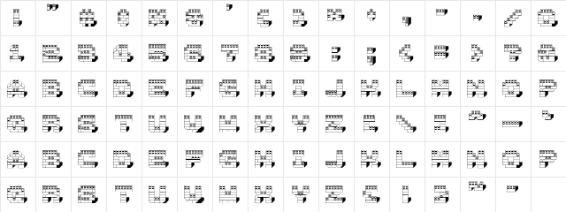 LogoSystemFront Regular  glyph index