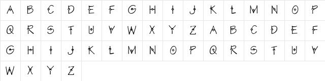 KR Deco by Kat Regular  glyph index