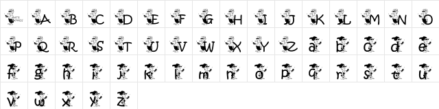 kgblah Regular  glyph index