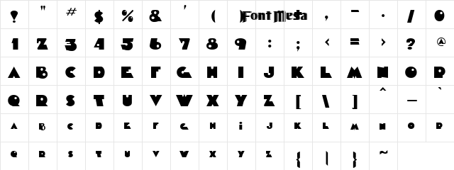 Golden Court Regular  glyph index