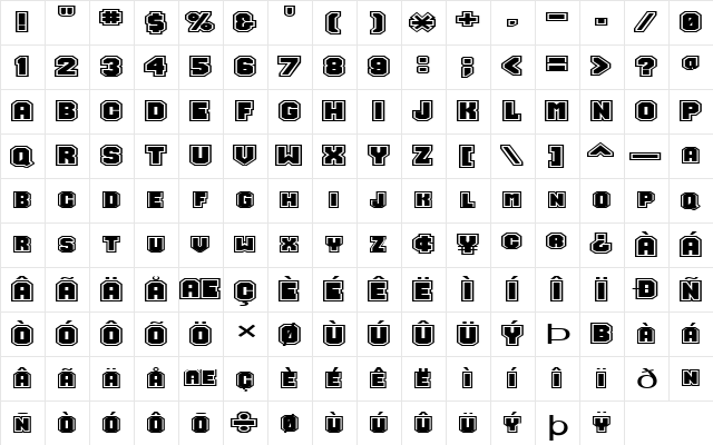FZ UNIQUE 49 EX Normal  glyph index