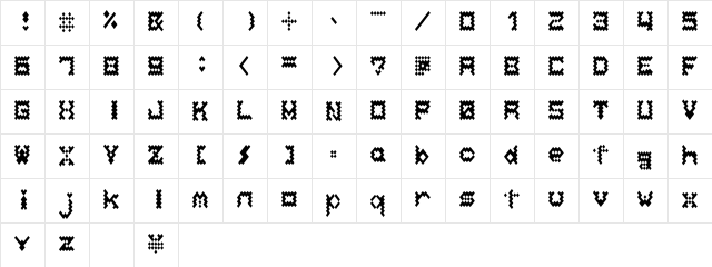 BellowsAL Regular  glyph index