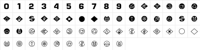 Care Pack  glyph index