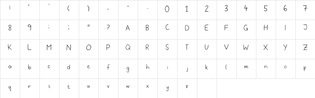 Classic Nosh Regular  glyph index