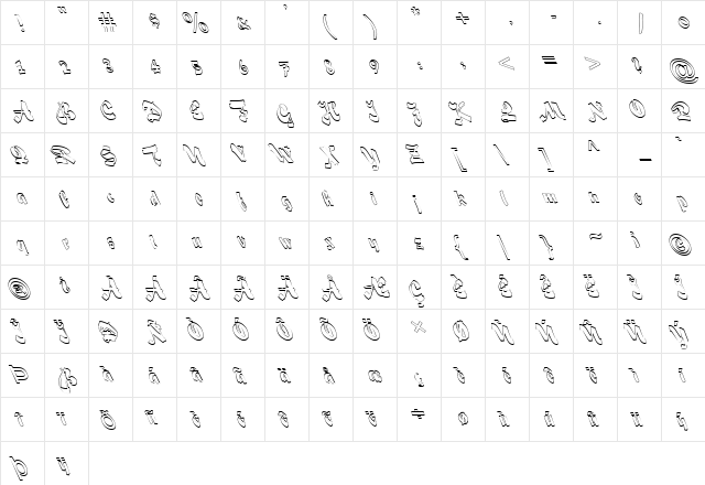 FZ UNIQUE 33 HOLLOW LEFTY Normal  glyph index