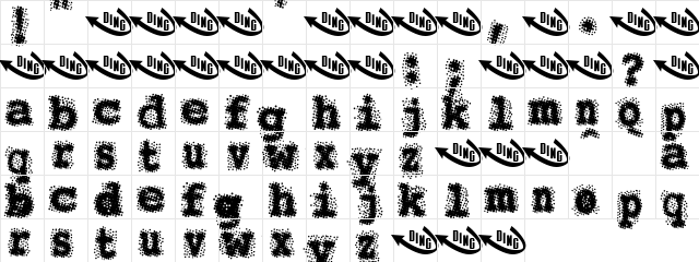 SmellyFax Regular  glyph index