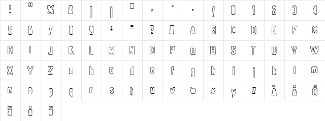 Space-ship 354 Shuttle..  glyph index
