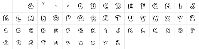 Dellmond Normal  glyph index