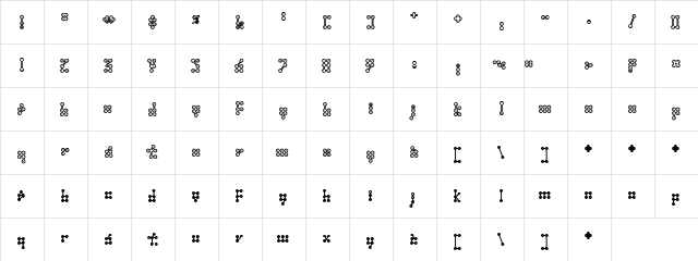Wednesday Regular  glyph index