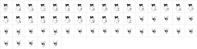 BEARS1_KG Regular  glyph index