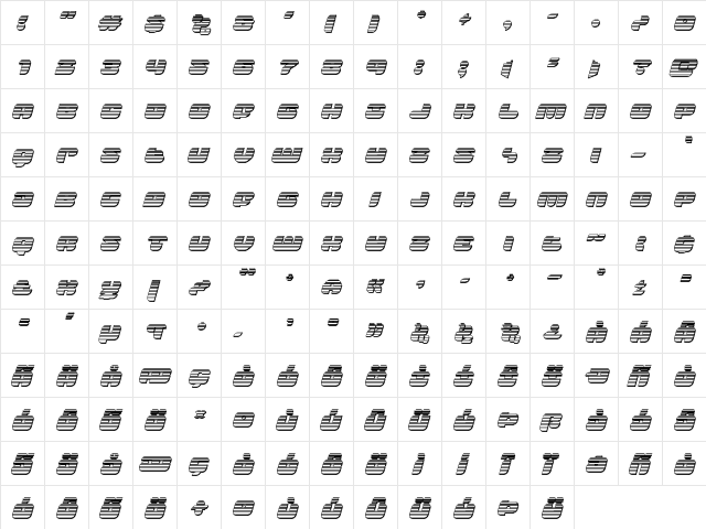 Groovy Smoothie Chrome Italic Italic  glyph index
