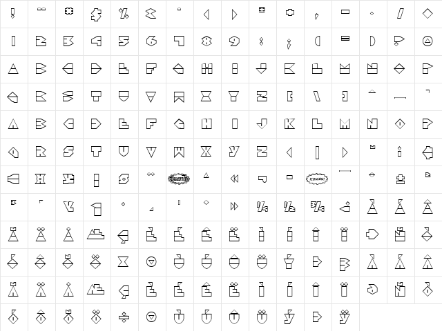 Disco Dork Outline Outline  glyph index