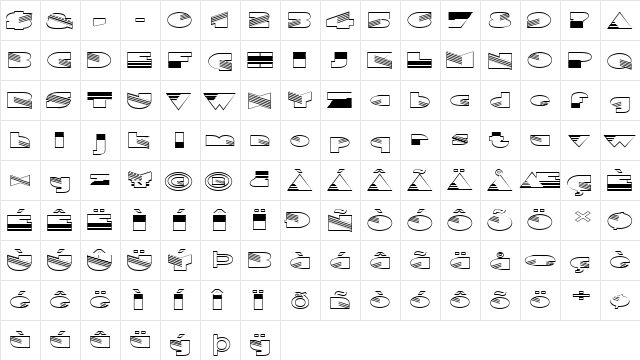 FZ UNIQUE 11 HOLLOW EX Normal  glyph index