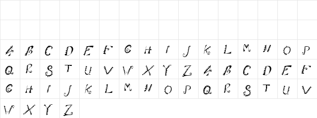 Indian Tiger Regular  glyph index