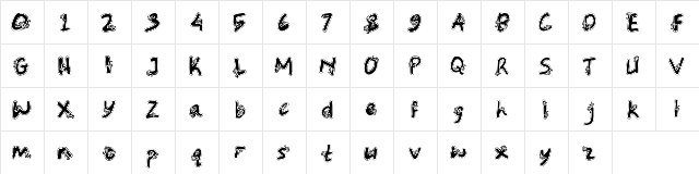 Otter Regular  glyph index