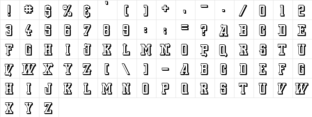 Back On Lime Regular  glyph index