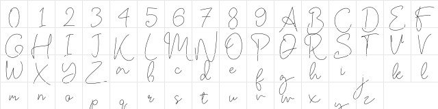 OgardySignature-Trial Trial  glyph index