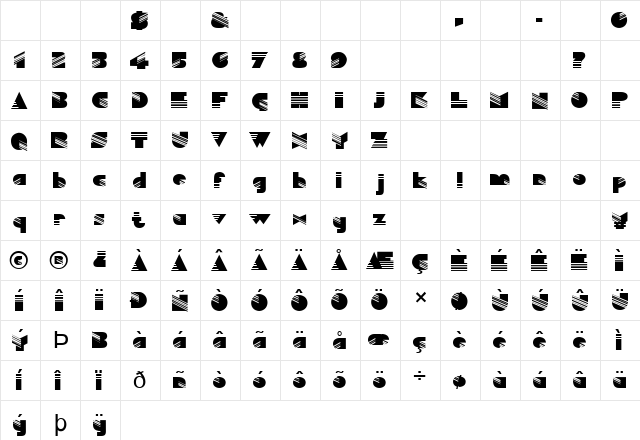 FZ UNIQUE 11 Unknown  glyph index