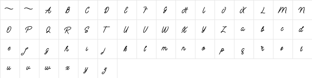 mayasarilah Regular  glyph index