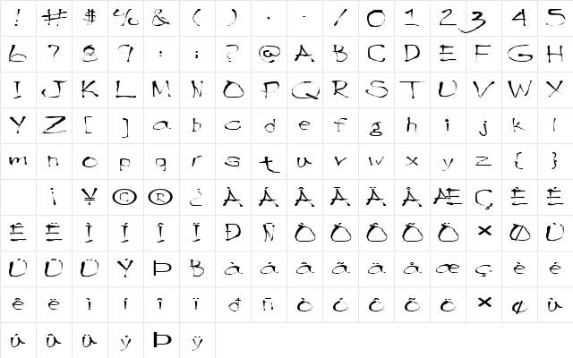 FZ HAND 9 EX Normal  glyph index