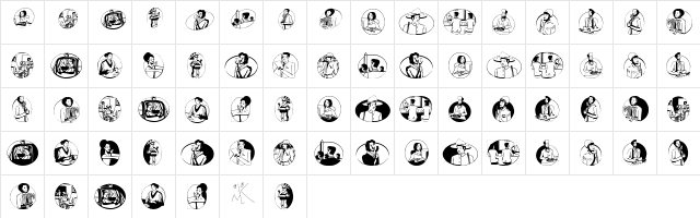 AfricEggs Regular  glyph index