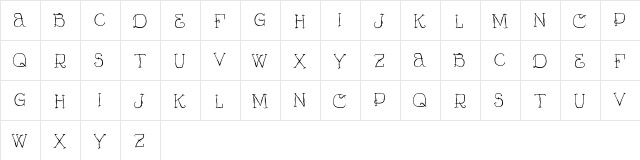 Vtks Curumin Regular  glyph index