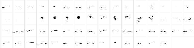 Fusterd Bonus Regular  glyph index