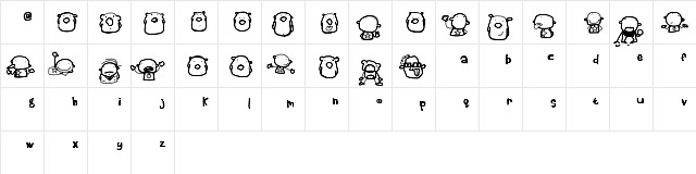 beestings bats  glyph index