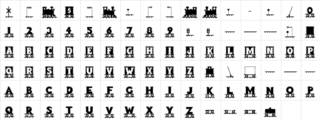 Dickeberta Regular  glyph index